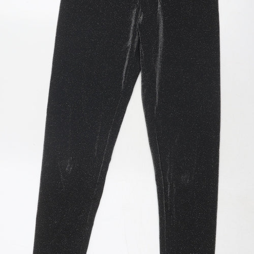Marks and Spencer Womens Black Polyamide Capri Leggings Size 8