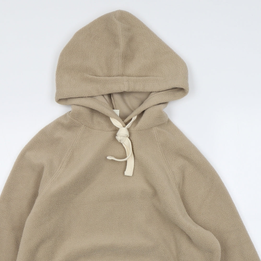 H&M Womens Beige Polyester Pullover Hoodie Size XS Pullover