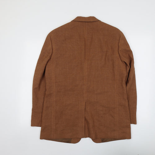 Pierre Laffitte Mens Brown Polyester Jacket Suit Jacket Size 42 Regular