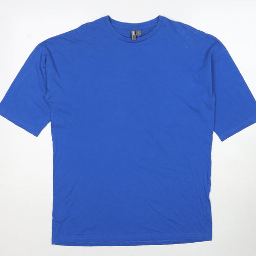 ASOS Mens Blue Cotton T-Shirt Size S Round Neck