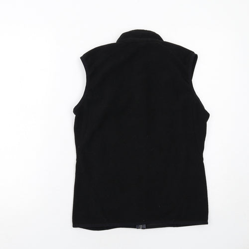 DECATHLON Womens Black Gilet Jacket Size M Zip