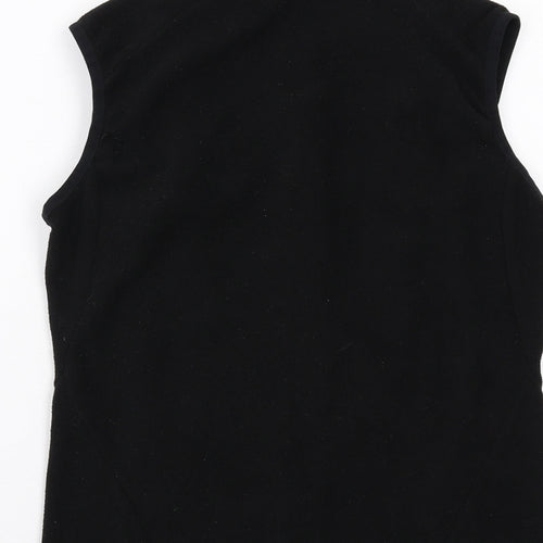 DECATHLON Womens Black Gilet Jacket Size M Zip
