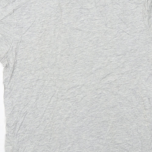 Burton Mens Grey Cotton T-Shirt Size S Round Neck