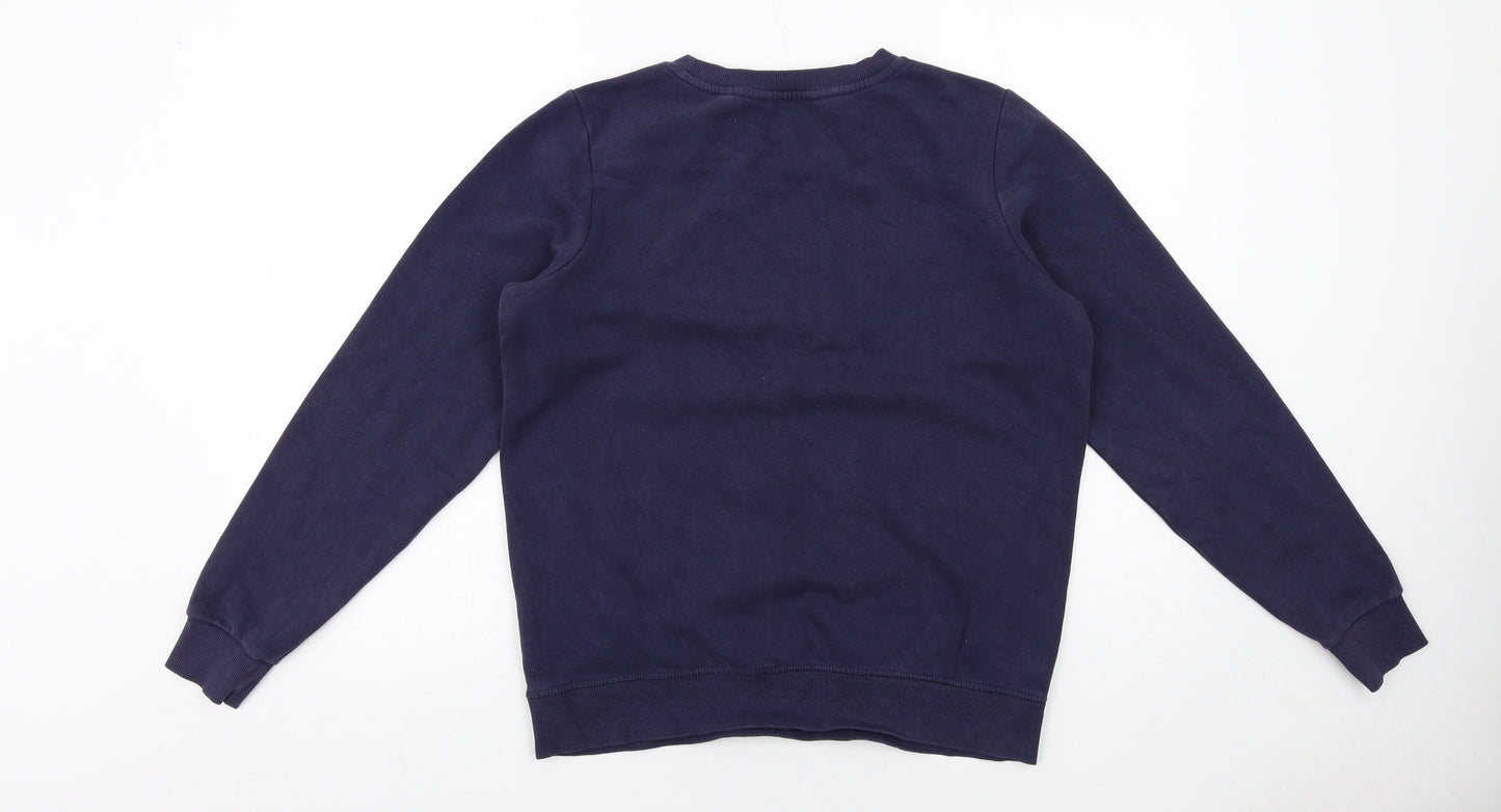 NEXT Womens Blue Cotton Pullover Sweatshirt Size S Pullover - Le Weekend