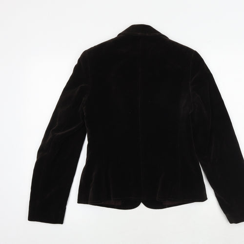Feminella Womens Brown Jacket Blazer Size 10 Button