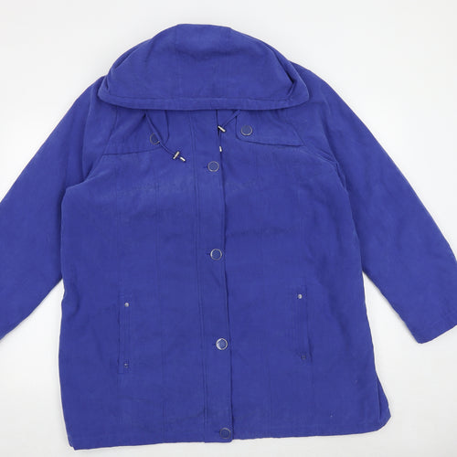 BHS Womens Blue Jacket Size L Button