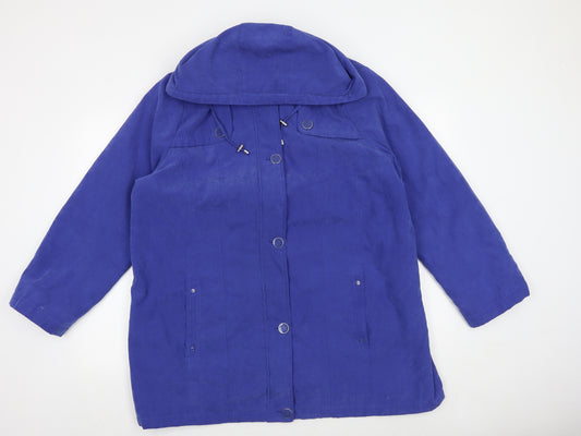 BHS Womens Blue Jacket Size L Button
