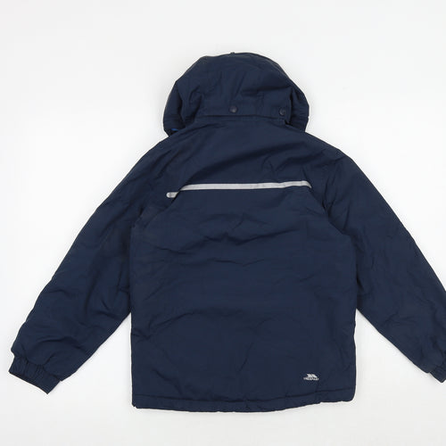 Trespass Boys Blue Windbreaker Jacket Size 7-8 Years Zip