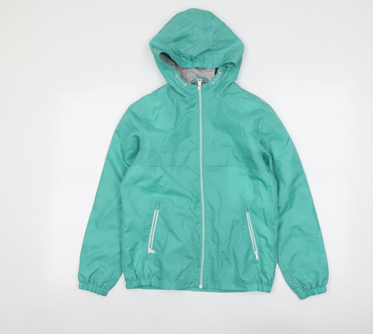 Marks and Spencer Boys Green Windbreaker Jacket Size 11-12 Years Zip