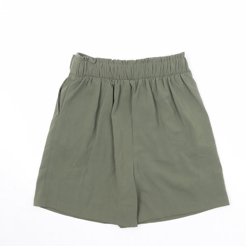New Look Womens Green Polyester Sailor Shorts Size 6 Regular Pull On