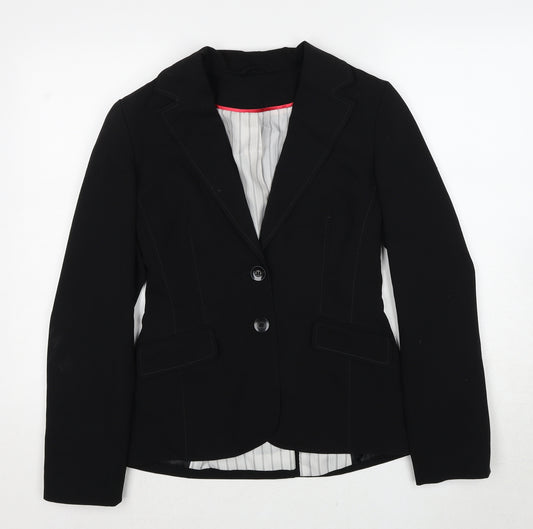 Dorothy Perkins Womens Black Polyester Jacket Blazer Size 8