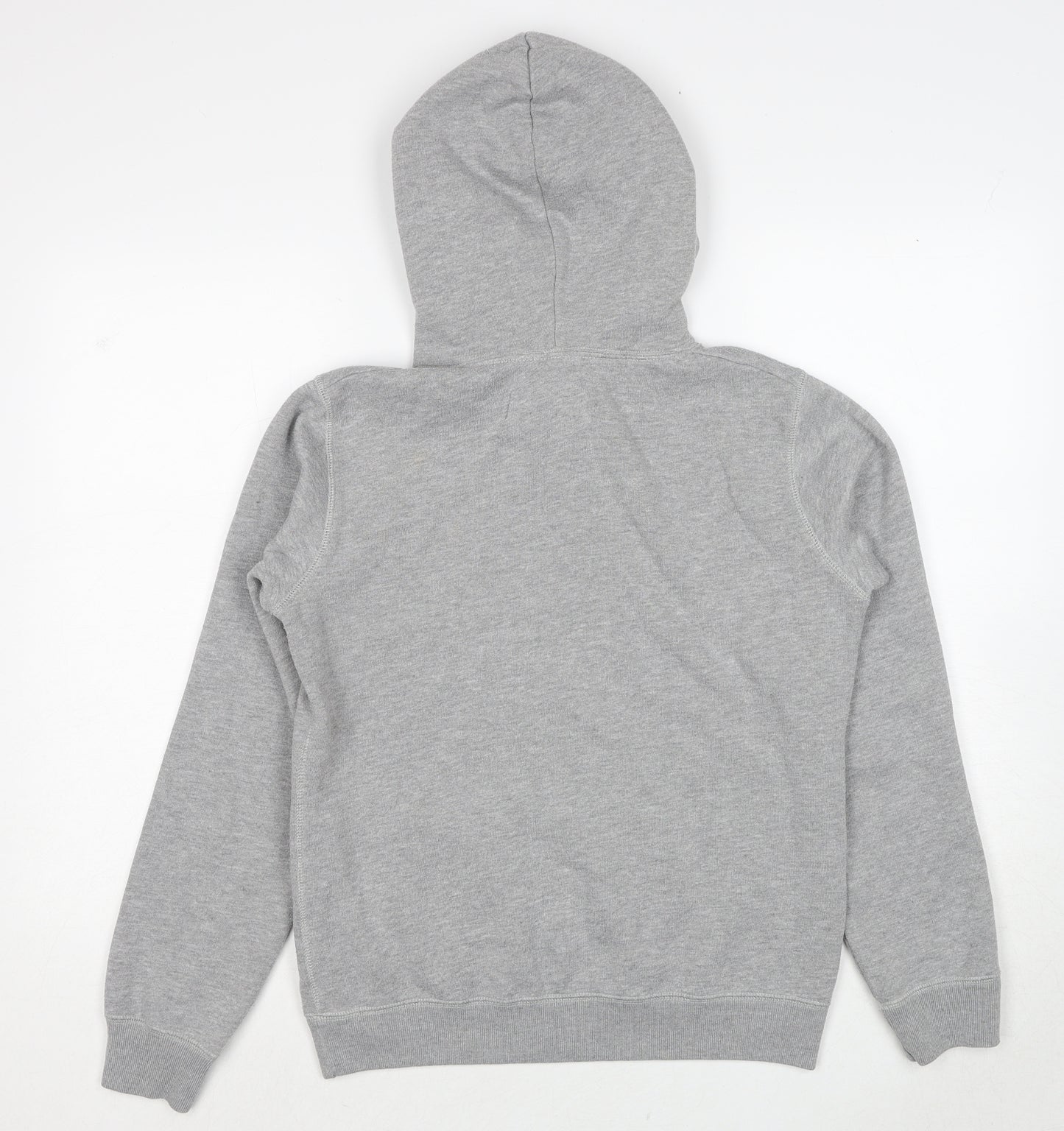 Jack Wills Womens Grey Cotton Pullover Hoodie Size 10 Pullover