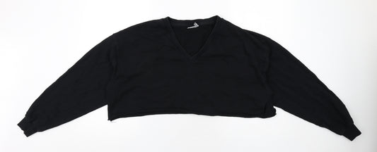 ASOS Womens Black Polyester Pullover Sweatshirt Size 6 Pullover