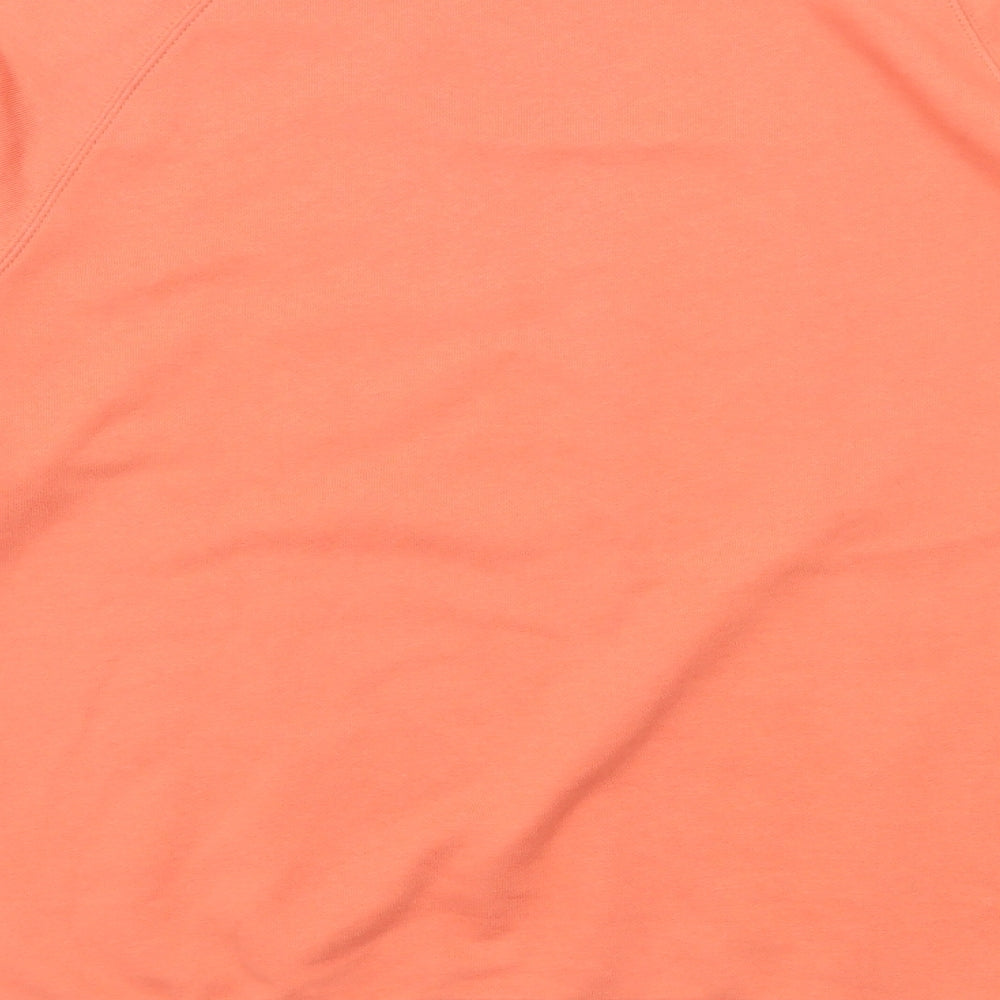 Marks and Spencer Mens Orange Cotton Pullover Sweatshirt Size M