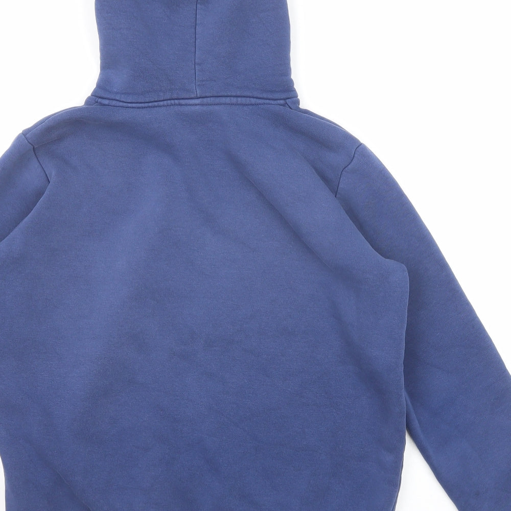 Hype Boys Blue Cotton Pullover Hoodie Size 13 Years Pullover