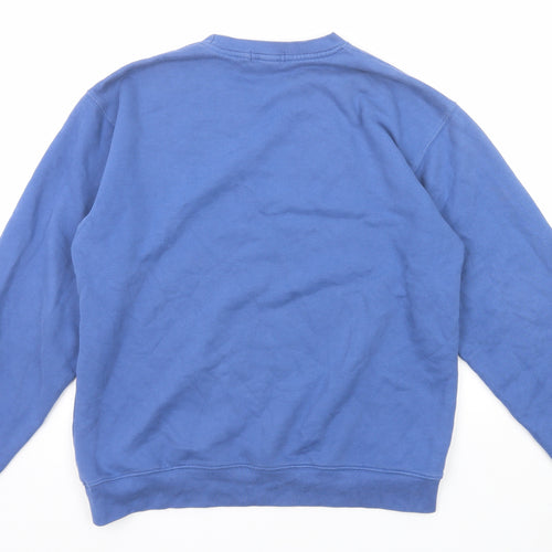 Lands' End Mens Blue Cotton Pullover Sweatshirt Size M