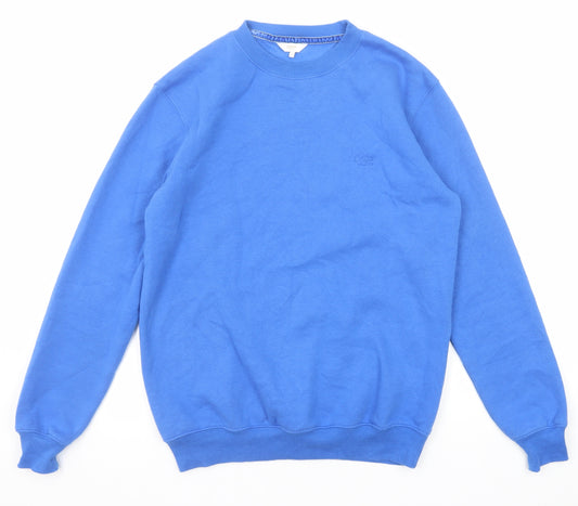 Cotton Traders Mens Blue Cotton Pullover Sweatshirt Size S
