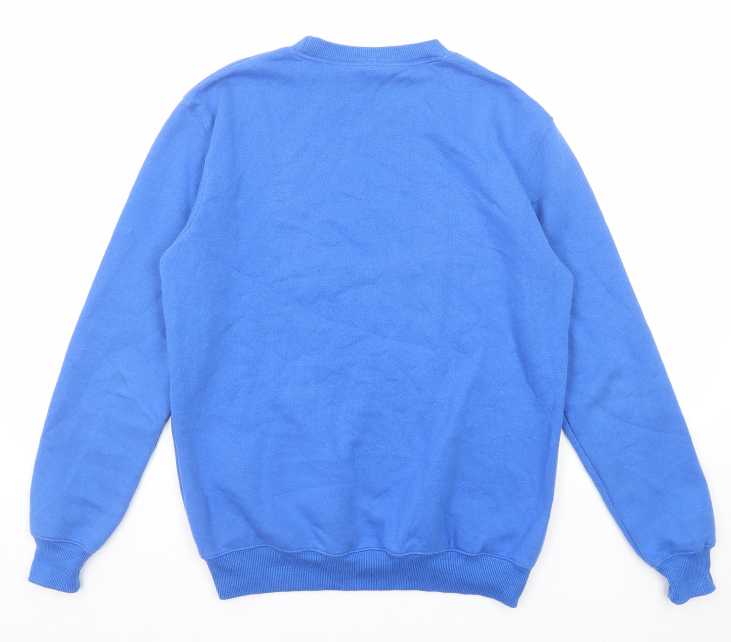 Cotton Traders Mens Blue Cotton Pullover Sweatshirt Size S