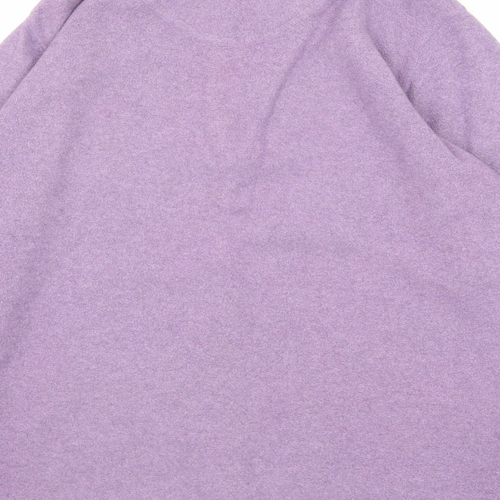 YS Collection Womens Purple Polyester Pullover Sweatshirt Size S Zip
