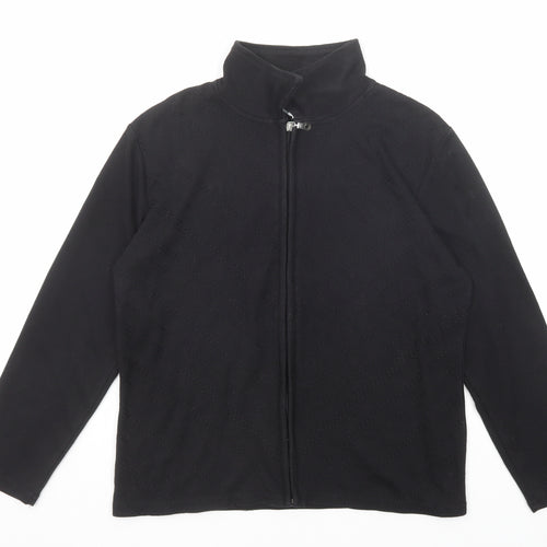 TIGI Womens Black Jacket Size 14 Zip - Size 14-16
