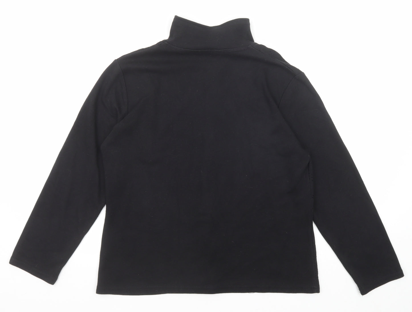 TIGI Womens Black Jacket Size 14 Zip - Size 14-16