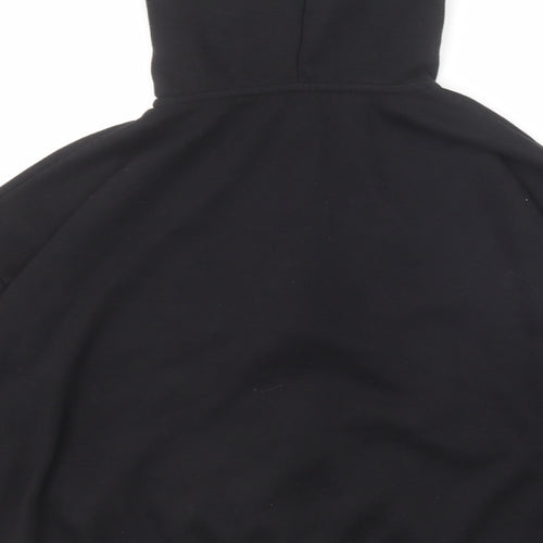 Boohoo Womens Black Polyester Full Zip Hoodie Size XS Zip