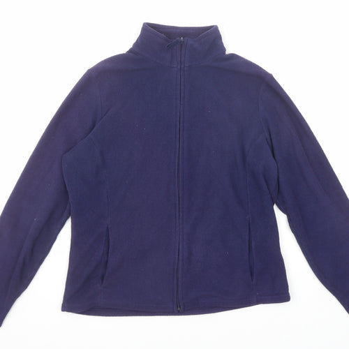 Marks and Spencer Womens Purple Jacket Size 12 Zip