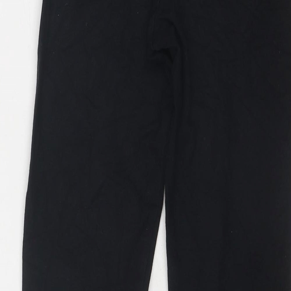 Marks and Spencer Girls Black Cotton Jegging Trousers Size 9-10 Years Regular Pullover