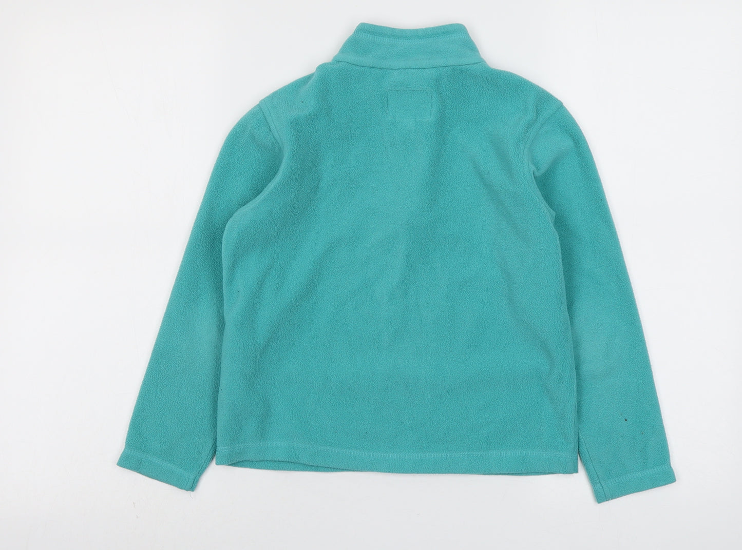 Regatta Girls Green Polyester Pullover Sweatshirt Size 9-10 Years Zip