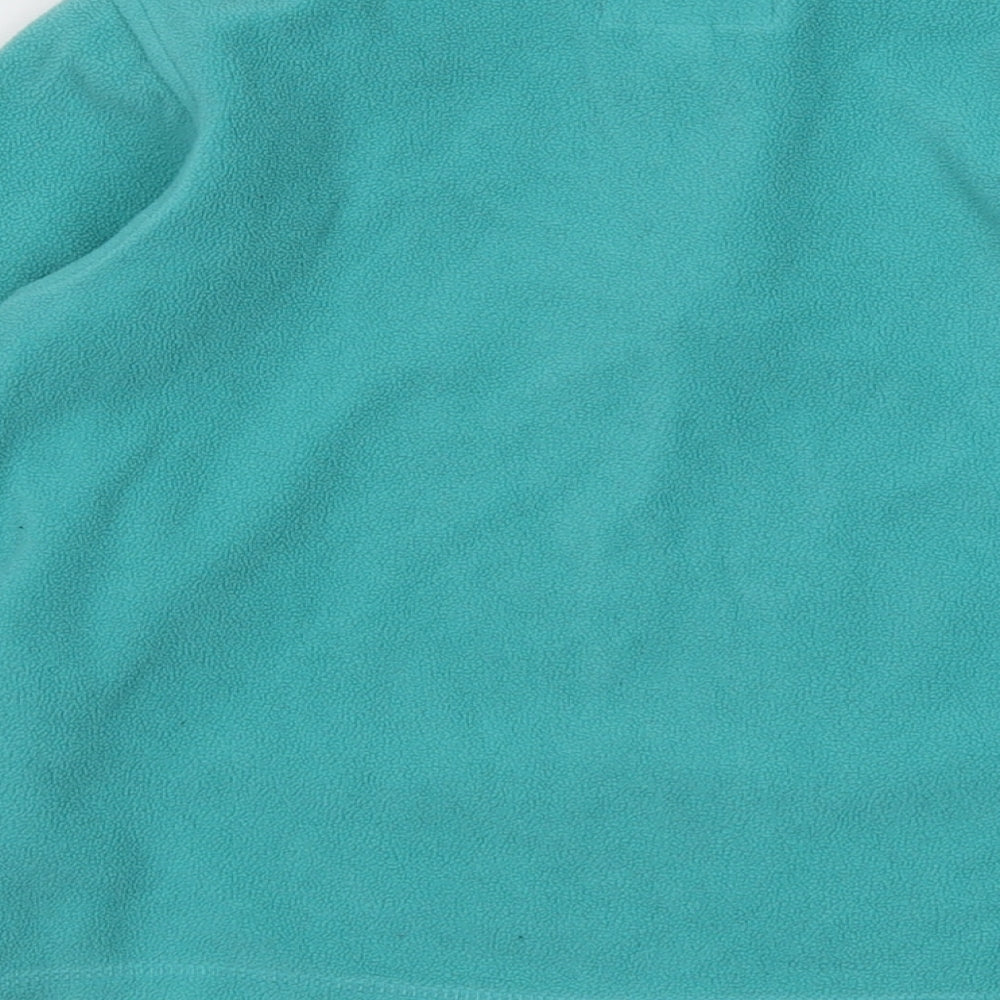 Regatta Girls Green Polyester Pullover Sweatshirt Size 9-10 Years Zip
