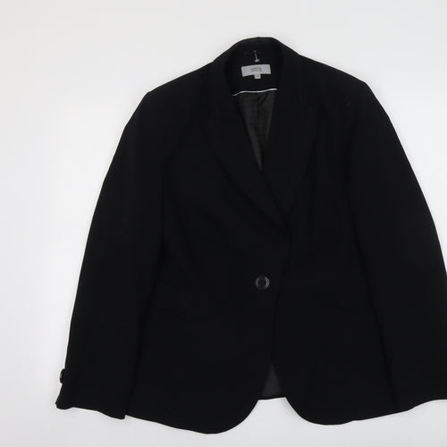 Marks and Spencer Womens Blue Polyester Jacket Blazer Size 18