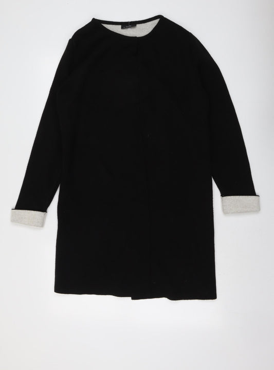Wallis Womens Black Round Neck Acrylic Pullover Jumper Size S