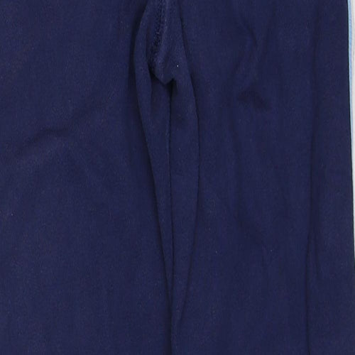 Gap Boys Blue Cotton Jogger Trousers Size 10 Years Regular Drawstring