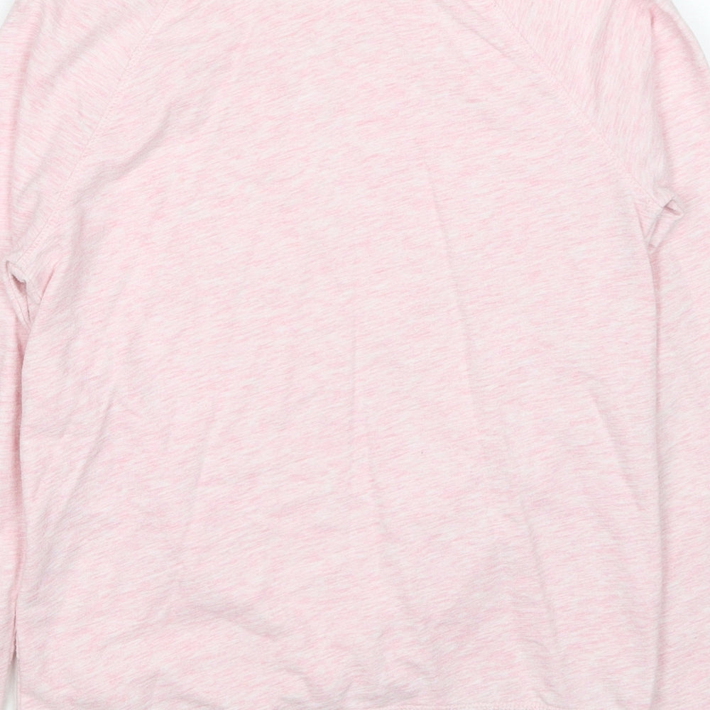 H&M Girls Pink Polyester Pullover Sweatshirt Size 12-13 Years Pullover - Age 12-14 Years