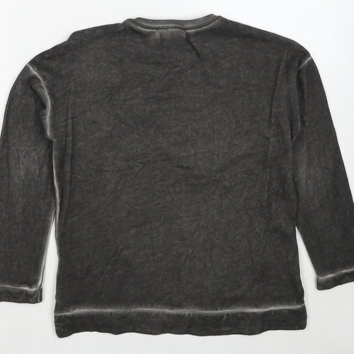 Zara Girls Grey Cotton Pullover Sweatshirt Size 8 Years Pullover