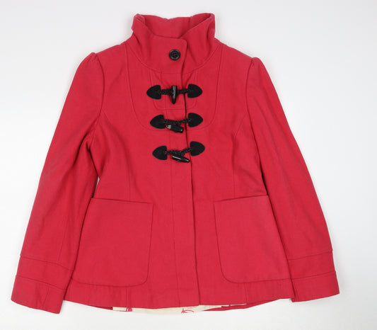 Red Herring Womens Pink Jacket Size 12 Button