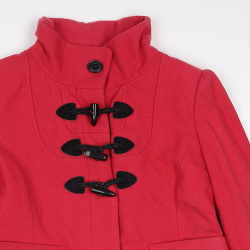 Red Herring Womens Pink Jacket Size 12 Button