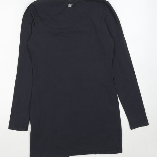DEPT Womens Black Cotton Pullover Sweatshirt Size M Pullover