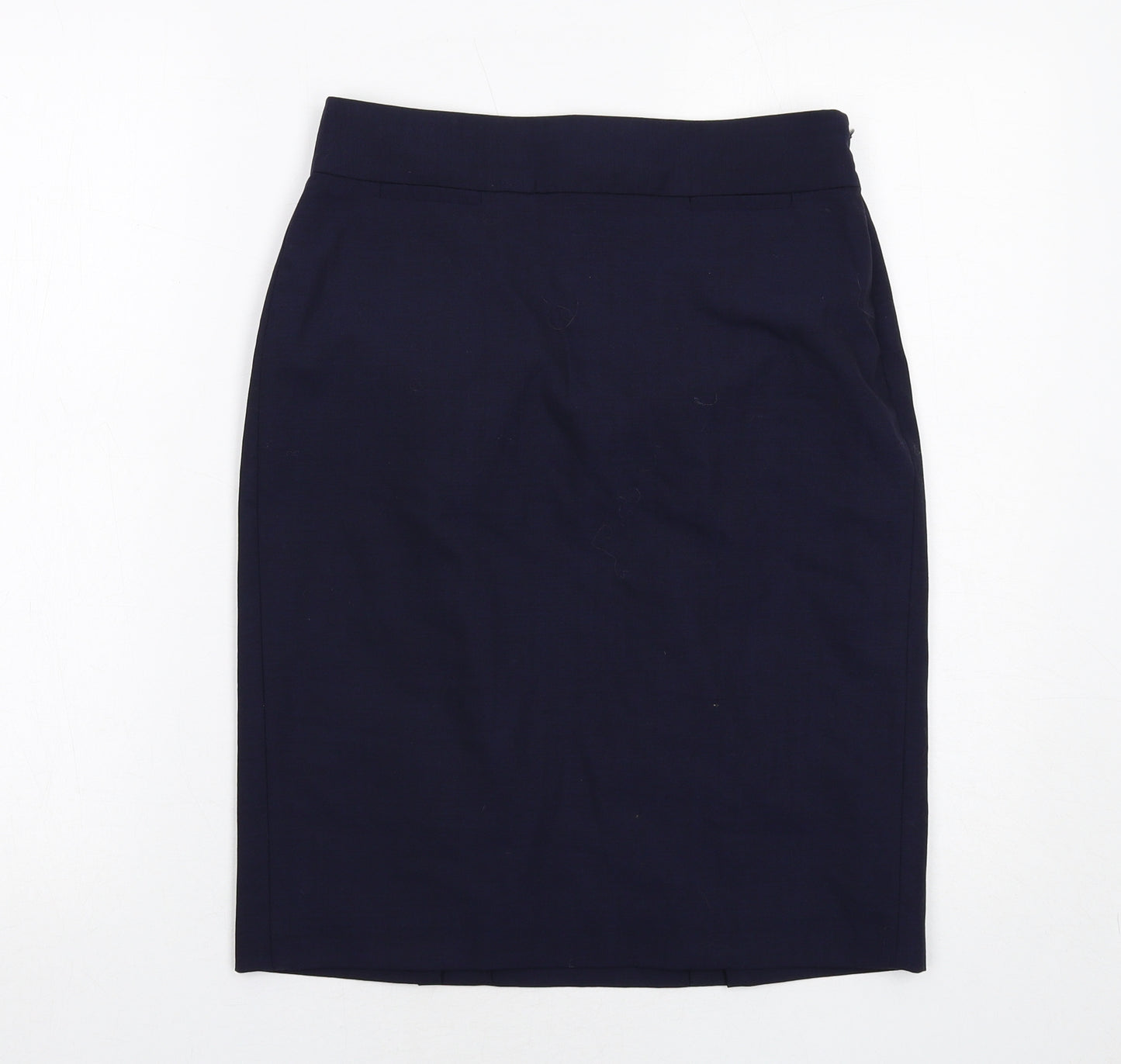 Banana Republic Womens Blue Wool A-Line Skirt Size 6 Zip