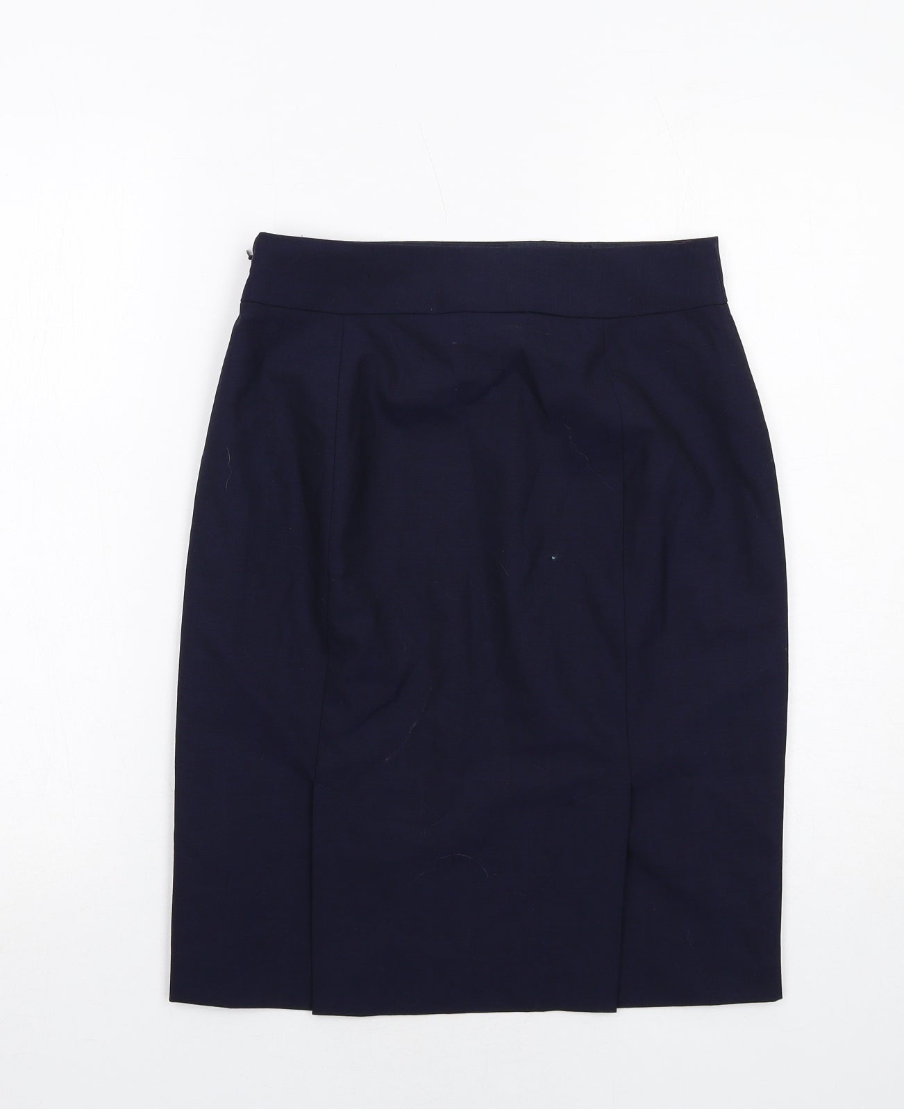 Banana Republic Womens Blue Wool A-Line Skirt Size 6 Zip