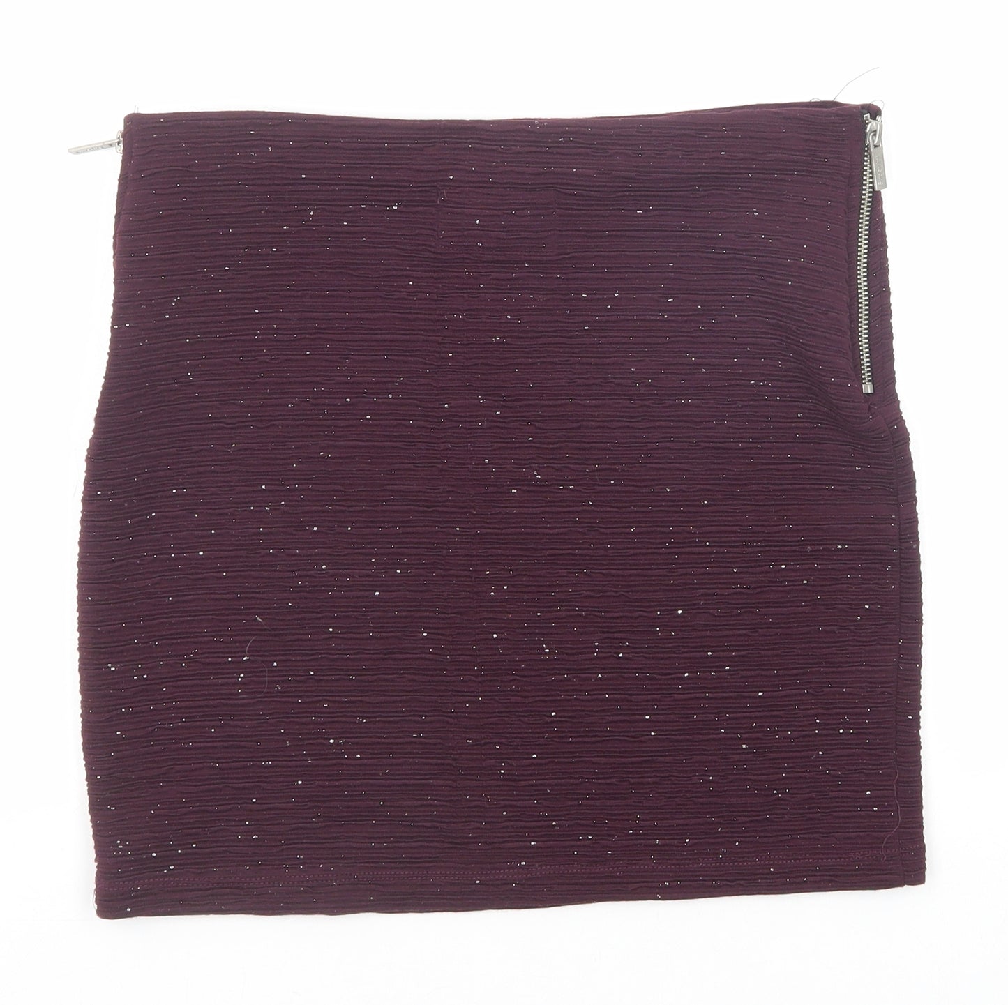 Superdry Womens Purple Polyester Bandage Skirt Size M Zip