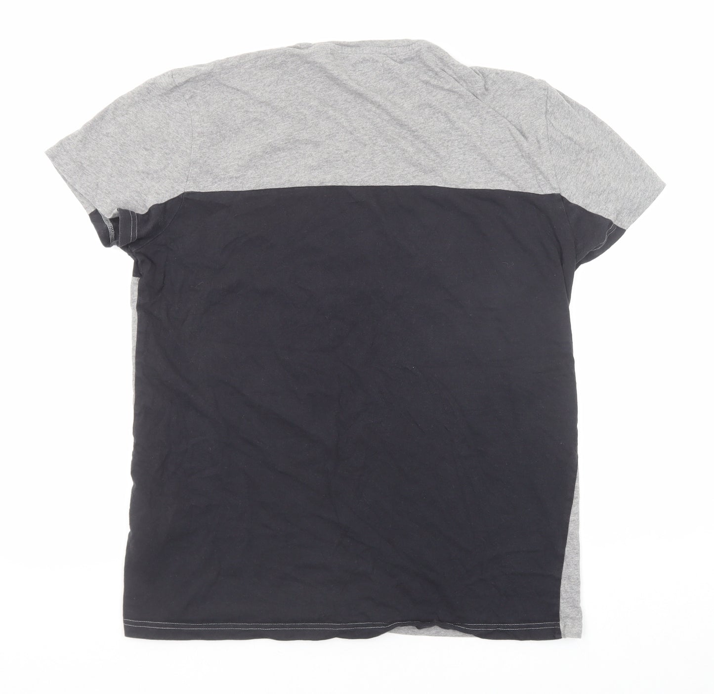 Jack Wills Mens Grey Cotton T-Shirt Size M Round Neck
