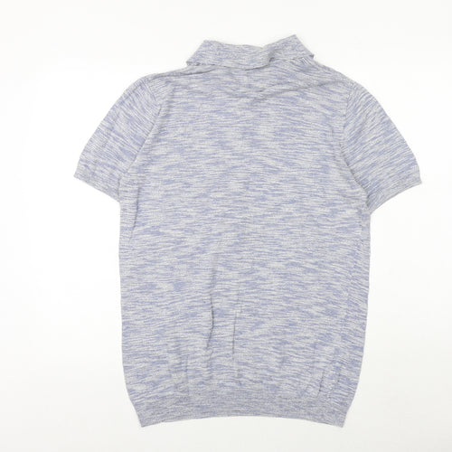 Burton Mens Blue Polyester T-Shirt Size M Collared