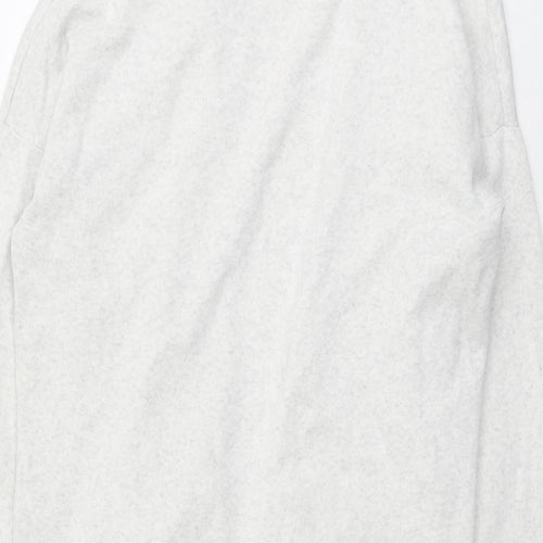 H&M Womens Grey V-Neck Cotton Cardigan Jumper Size XS