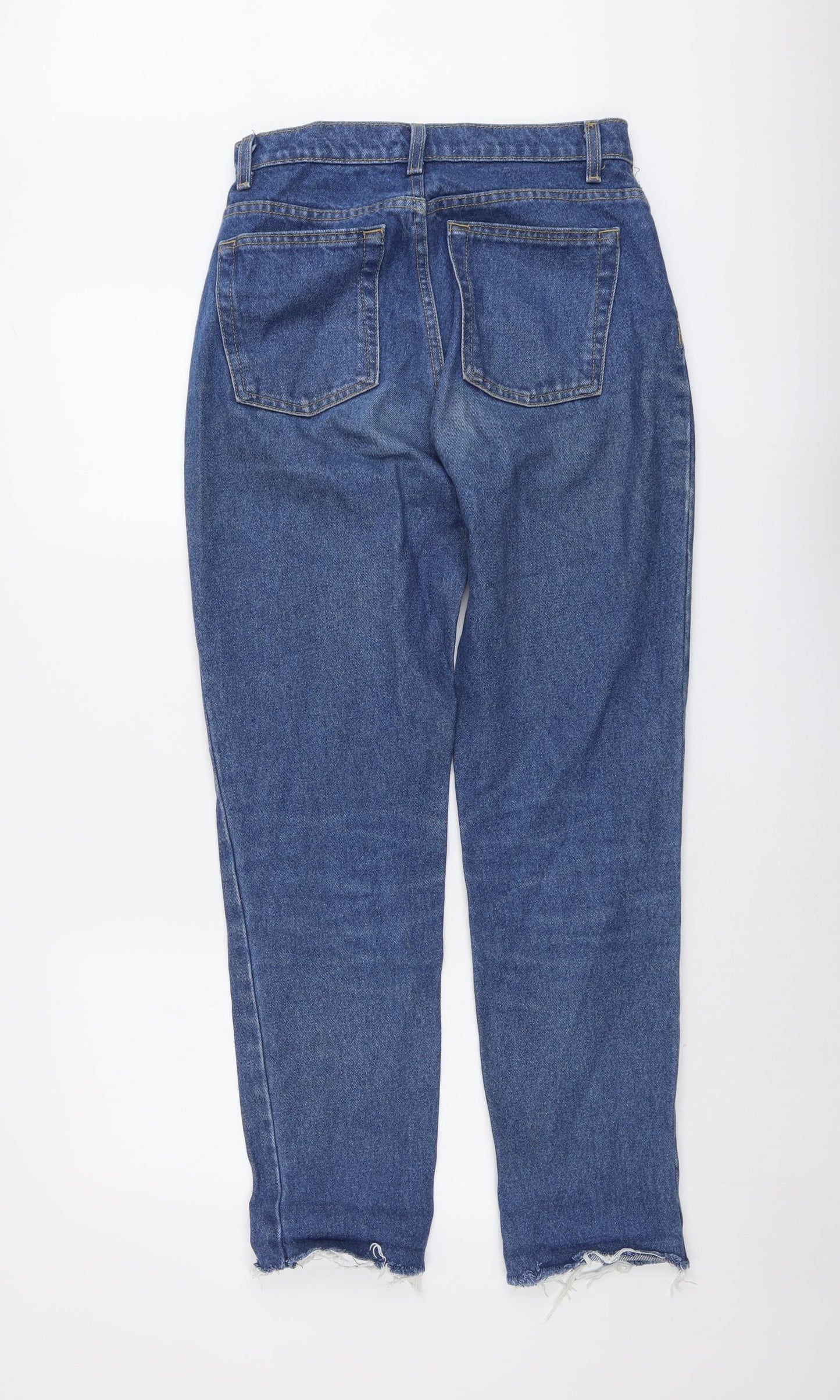 American Apparel Womens Blue Cotton Mom Jeans Size 28 in L29 in Regular Button