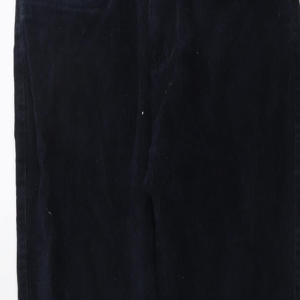 Threadbare Mens Blue Cotton Trousers Size 30 in Regular Button