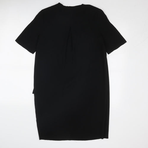 Whistles Womens Black Polyester A-Line Size 8 Round Neck Pullover