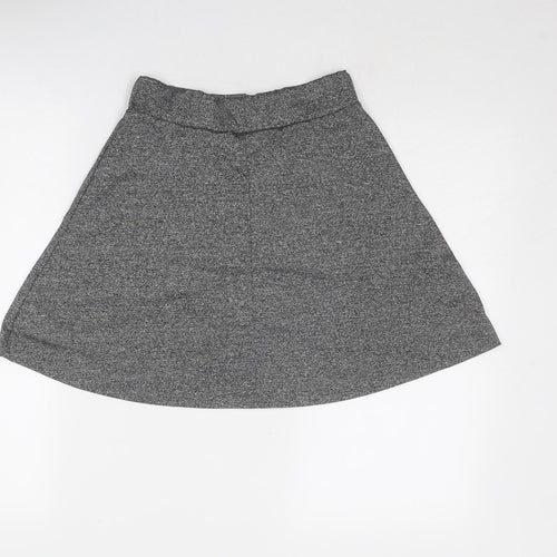 Divided by H&M Womens Grey Polyester Skater Skirt Size S