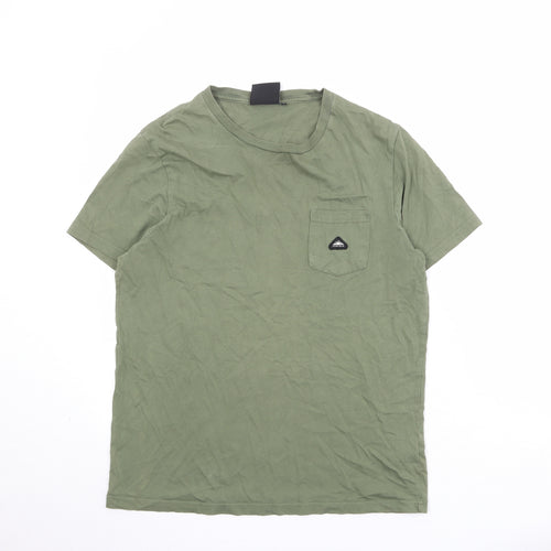 Penfield Mens Green Polyester T-Shirt Size M Round Neck