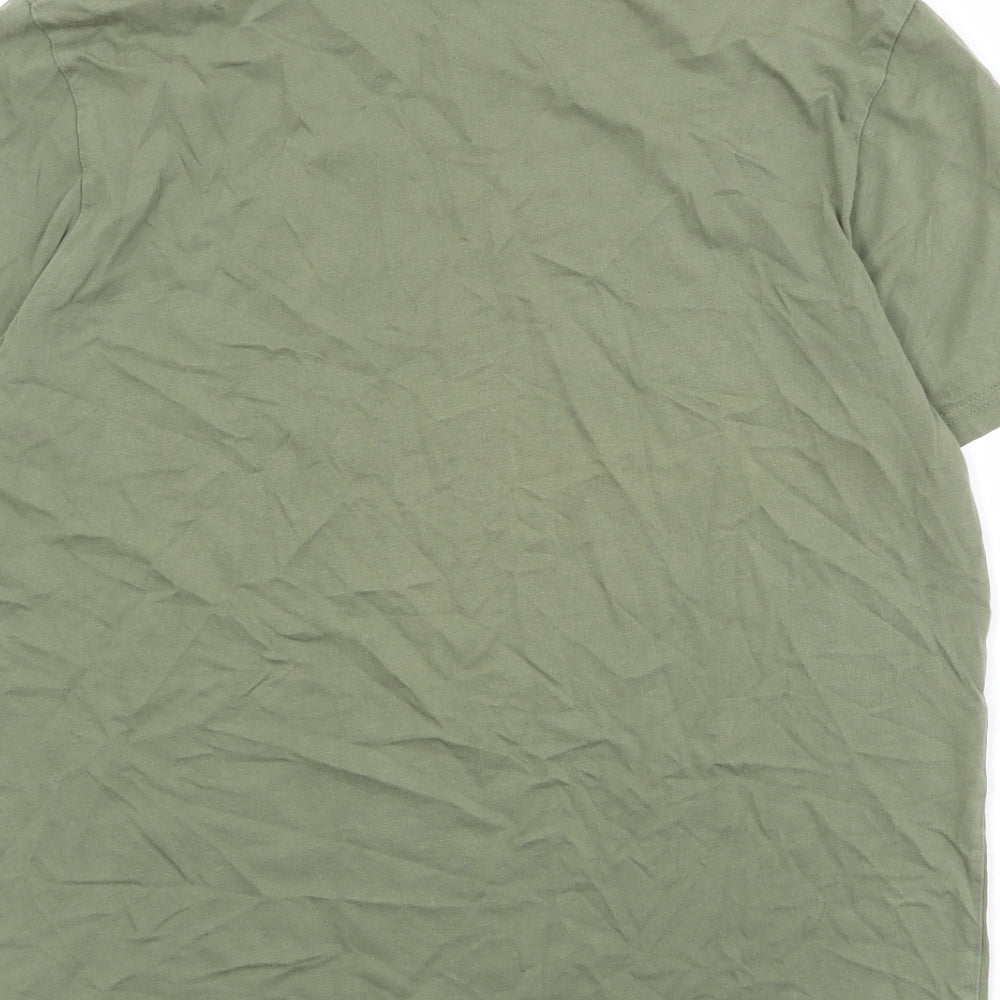 Penfield Mens Green Polyester T-Shirt Size M Round Neck